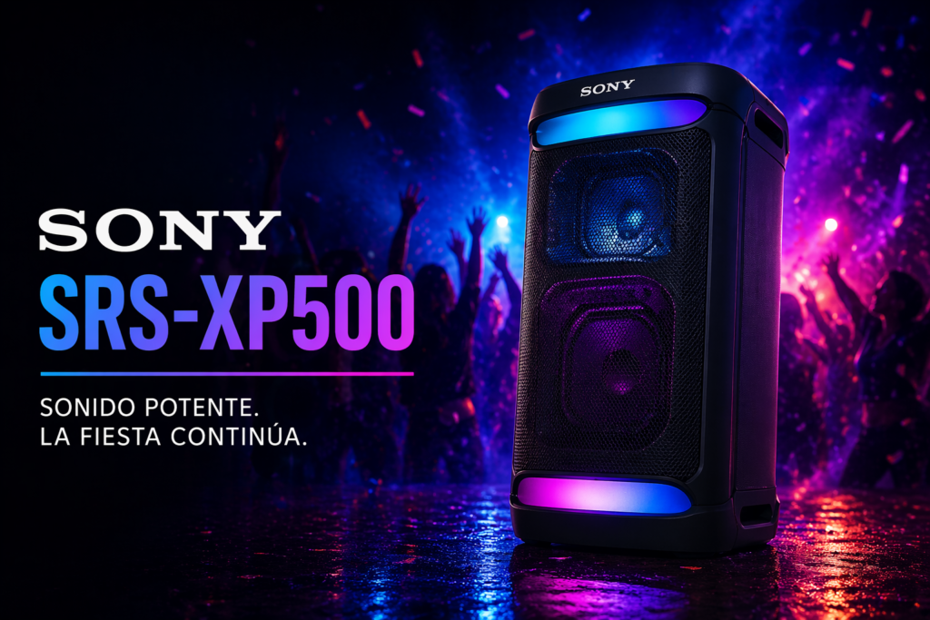 Sony SRS-XP500 parlante potente con batería de larga duración para fiestas