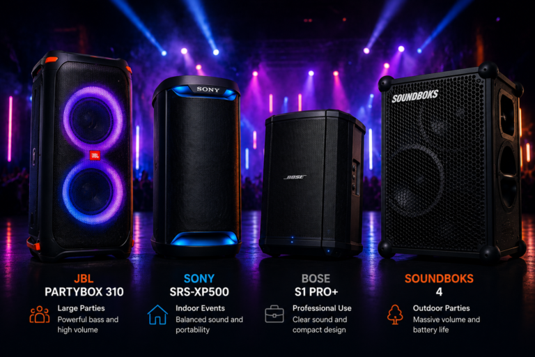 Best party speakers comparison for DJs and events