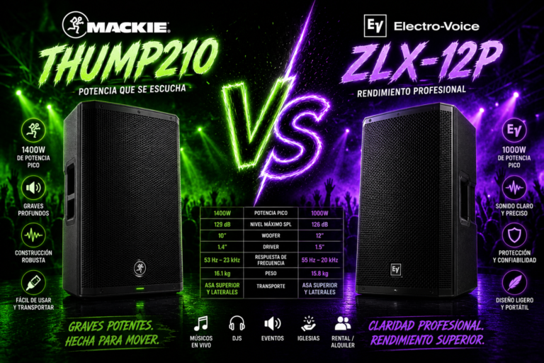 Mackie Thump210 vs Electro-Voice ZLX-12P PA speaker comparison 2026