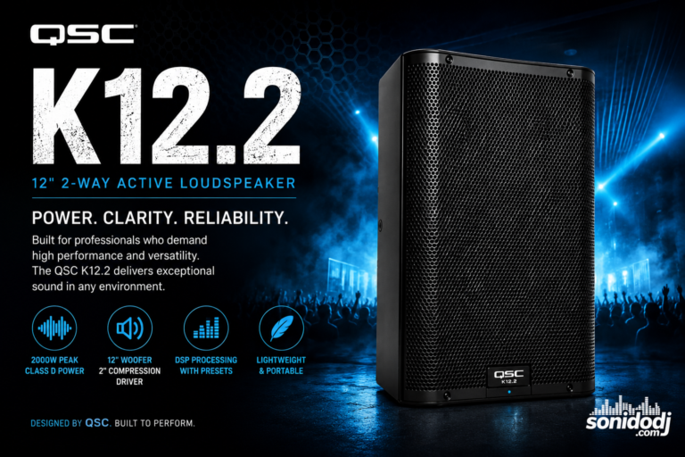 QSC K12.2 powered PA speaker professional audio system for DJs and live events