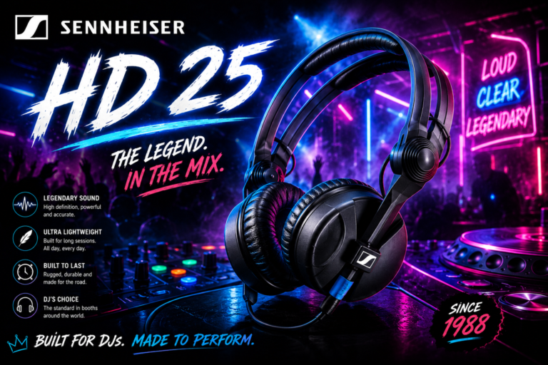 Sennheiser HD 25 professional DJ headphones 2026
