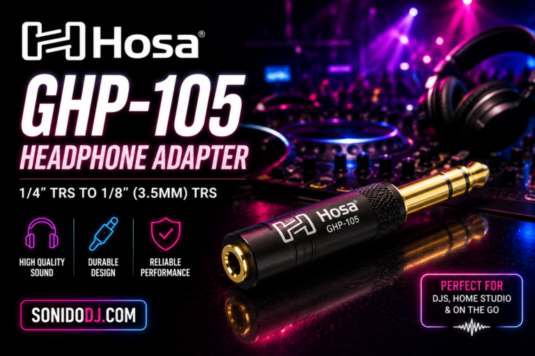 Hosa GHP-105 headphone adapter for DJs 2026