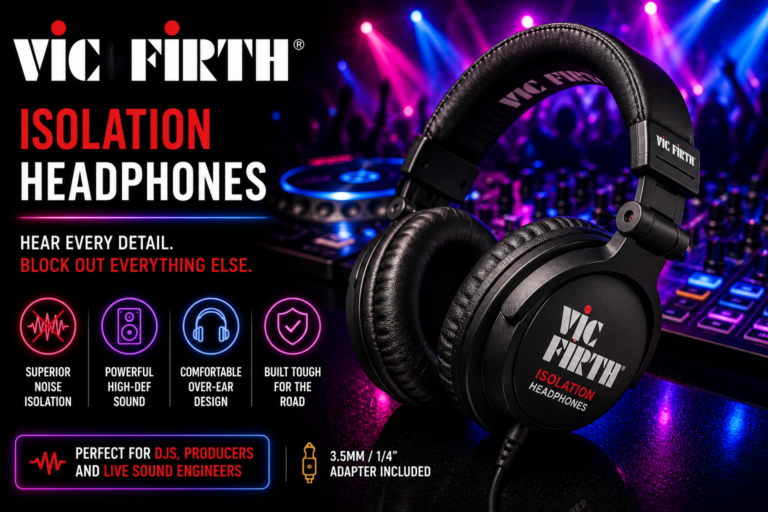 Vic Firth isolation headphones DJ ear protection 2026