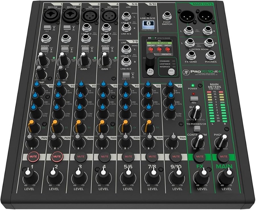 Mackie ProFX10v3 10-channel DJ mixer with USB and effects