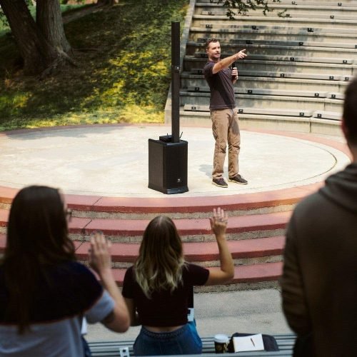JBL EON ONE MK2 portable PA system for corporate events